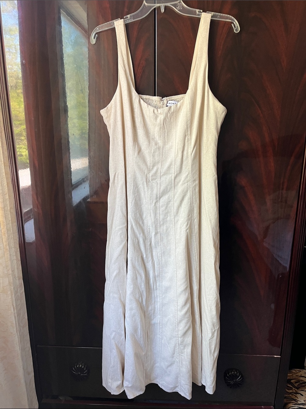 And Now This Cream Midi Dress